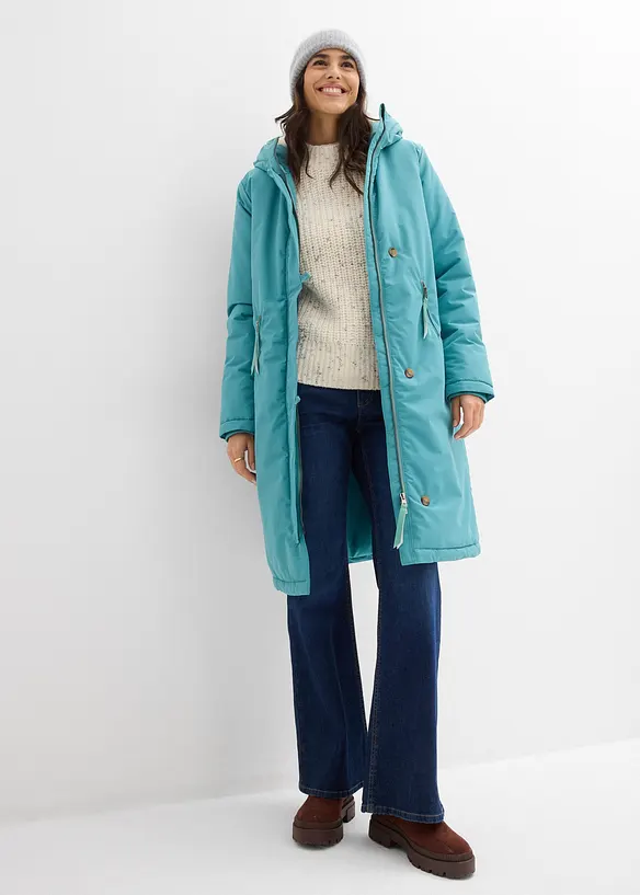 Manteau d’hiver avec doublure capuche en polaire peluche, bonprix