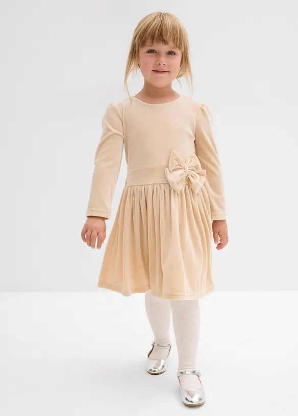 Robe évasée en velours, bonprix