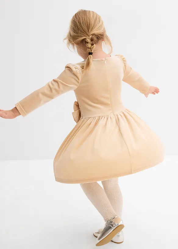 Robe évasée en velours, bonprix