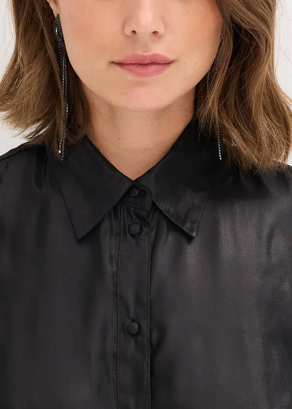 Chemisier en satin brillant, bonprix