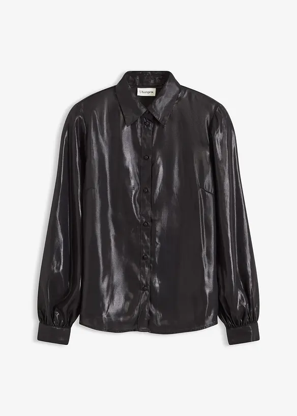 Chemisier en satin brillant, bonprix