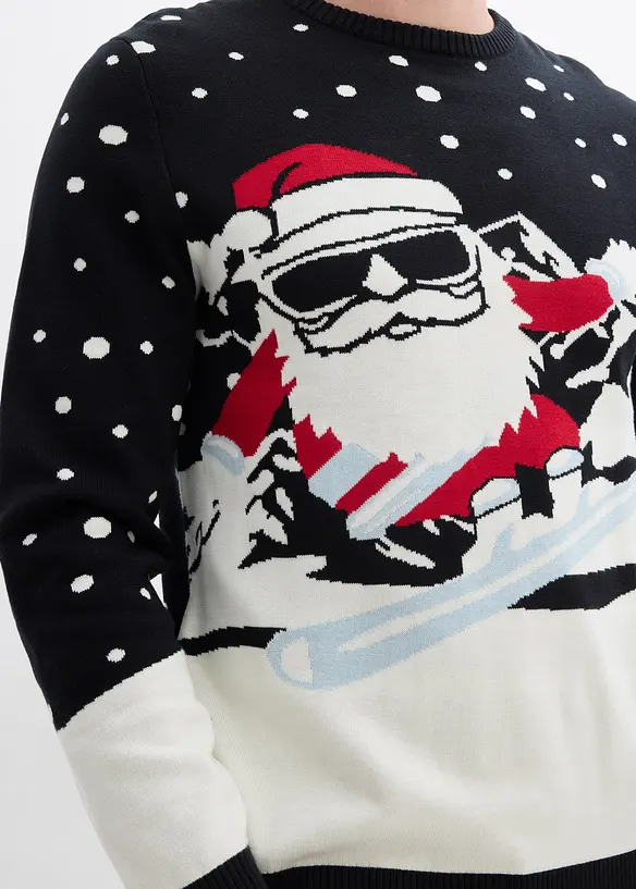 Pull de Noël en coton mélangé, bonprix