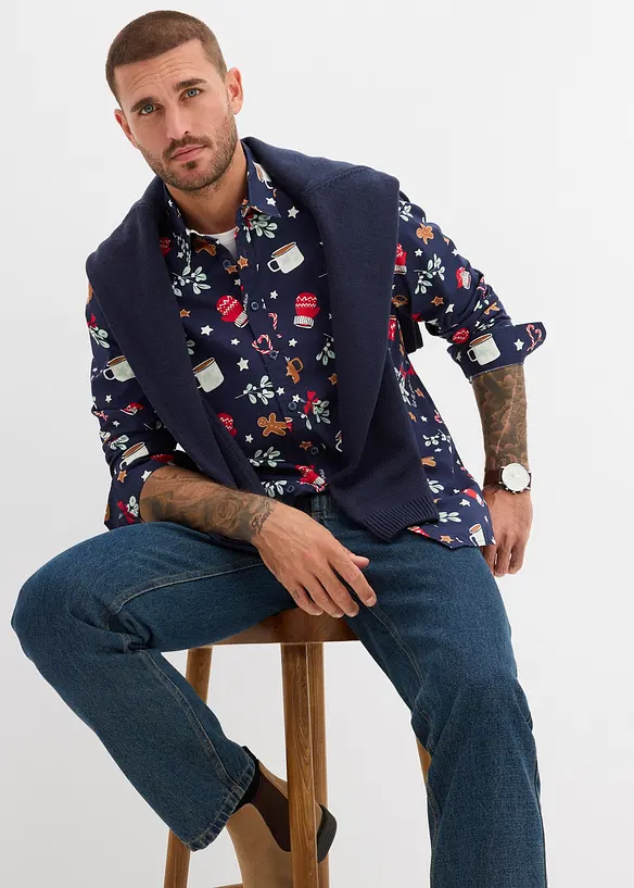 Chemise de Noël 100 % coton, bonprix