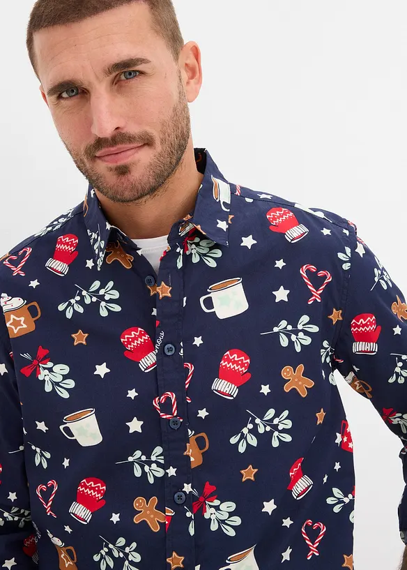 Chemise de Noël 100 % coton, bonprix
