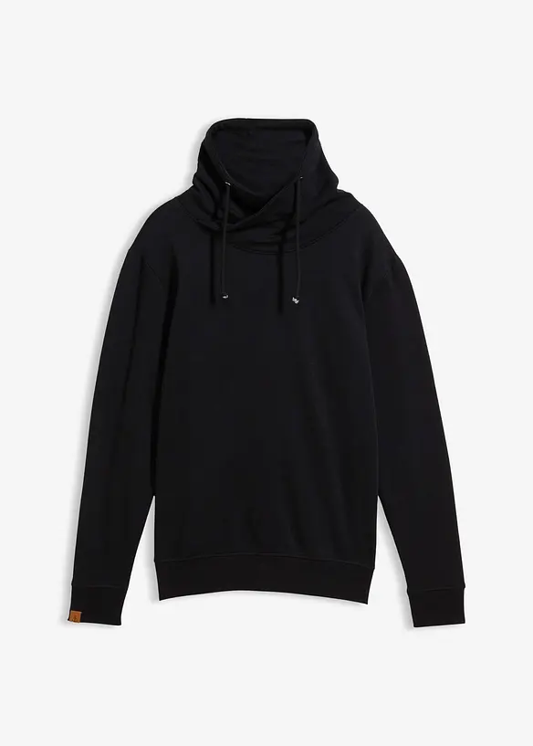 Sweat col châle 100% coton, bonprix