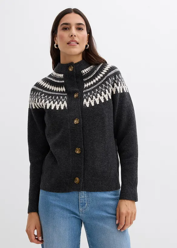 Gilet en maille norvégien, bonprix