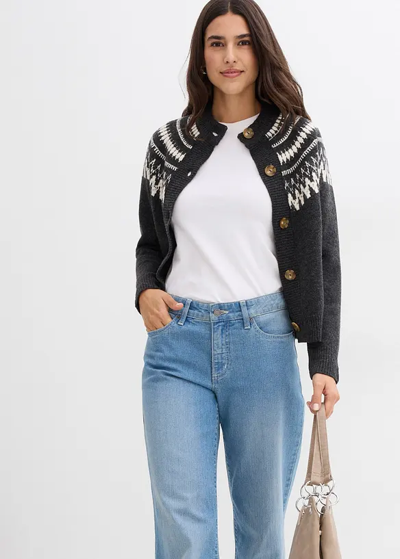 Gilet en maille norvégien, bonprix