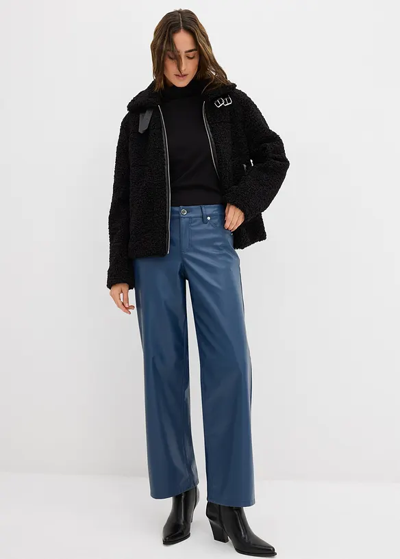 Pantalon large enduit, bonprix