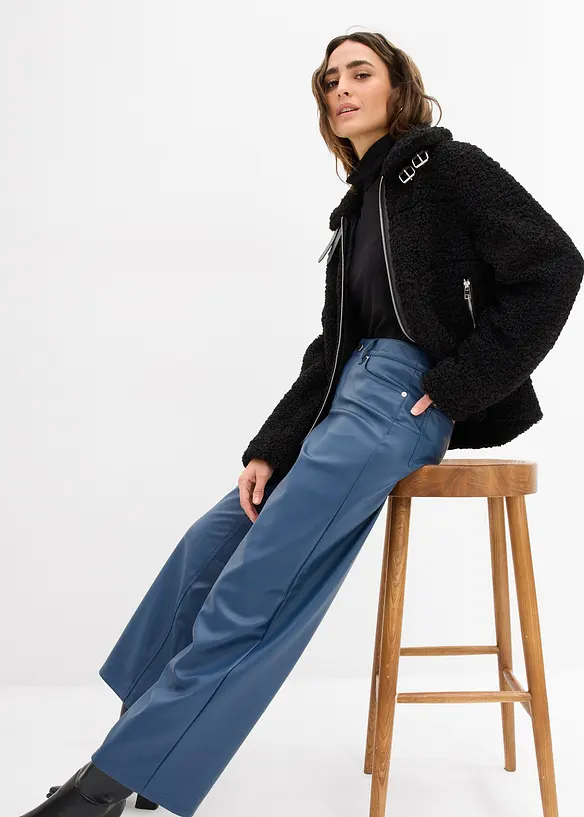 Pantalon large enduit, bonprix