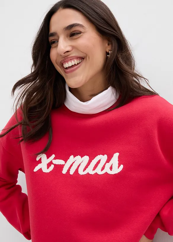 Sweat oversize en coton mélangé, bonprix