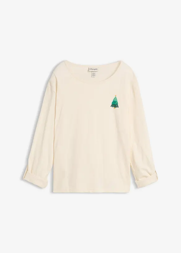 T-shirt manches longues 100% coton, bonprix