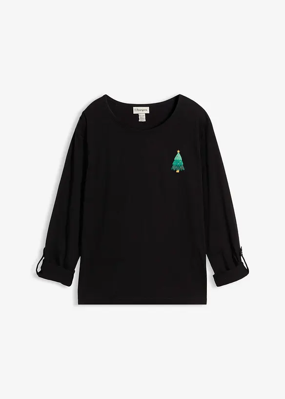 T-shirt manches longues 100% coton, bonprix