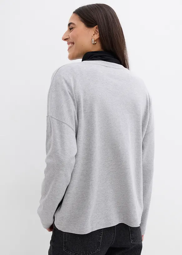 T-shirt manches longues 100% coton, bonprix