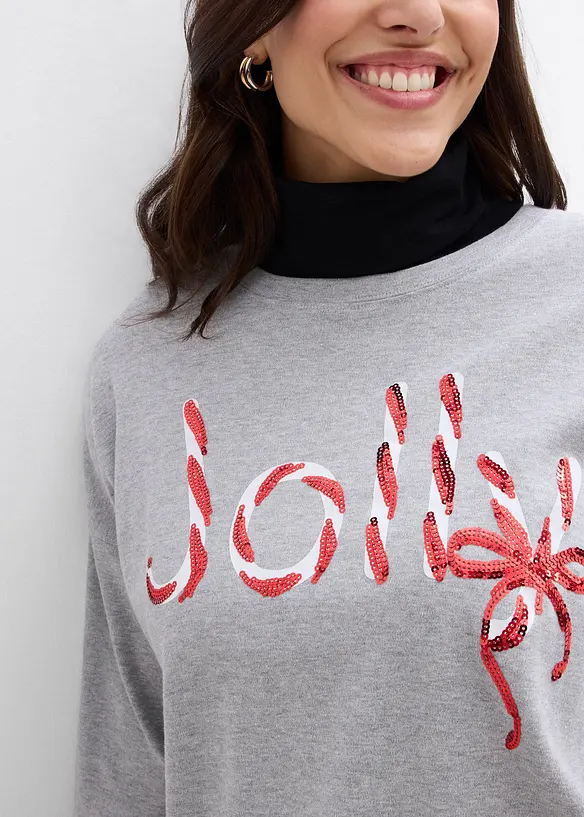 T-shirt manches longues 100% coton, bonprix