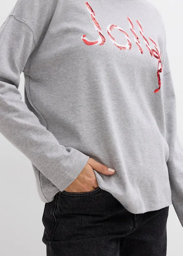 T-shirt manches longues 100% coton, bonprix