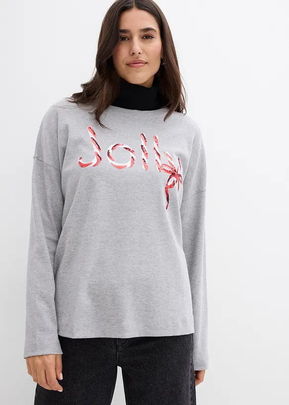 T-shirt manches longues 100% coton, bonprix