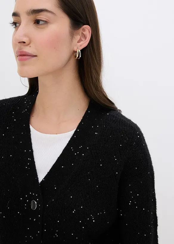 Gilet en maille ajourée, bonprix