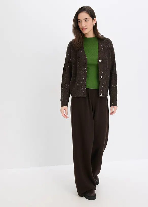 Gilet en maille ajourée, bonprix