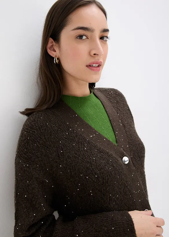 Gilet en maille ajourée, bonprix