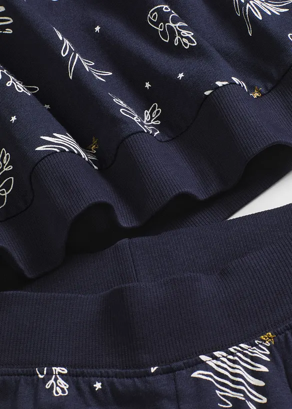 Pyjama 100% coton à imprimé brillant, bonprix