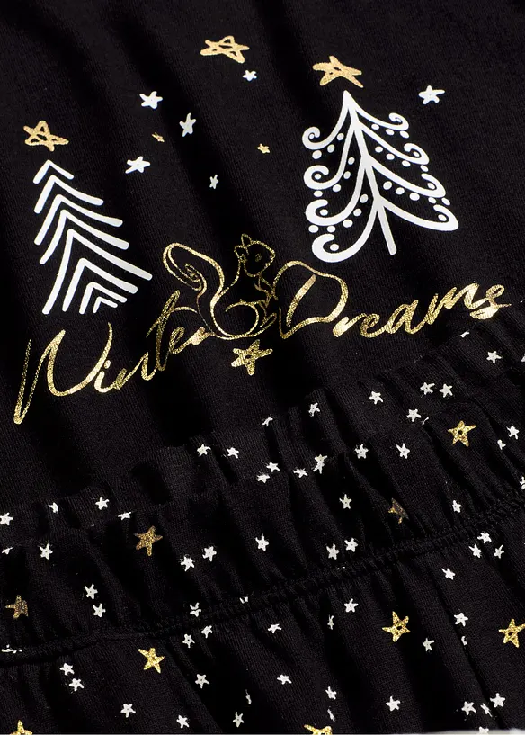 Pyjama 100% coton à imprimé brillant, bonprix