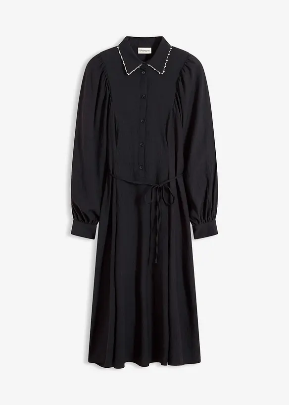 Robe midi avec perles, bonprix