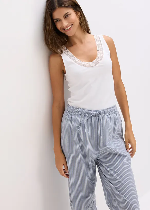 Lot de 2 caracos avec dentelle, bonprix