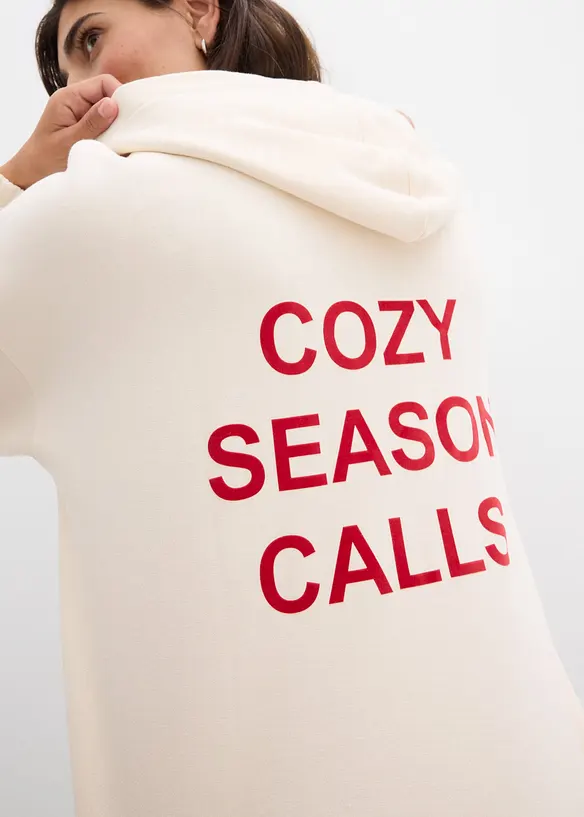 Sweat oversize 100% coton, bonprix