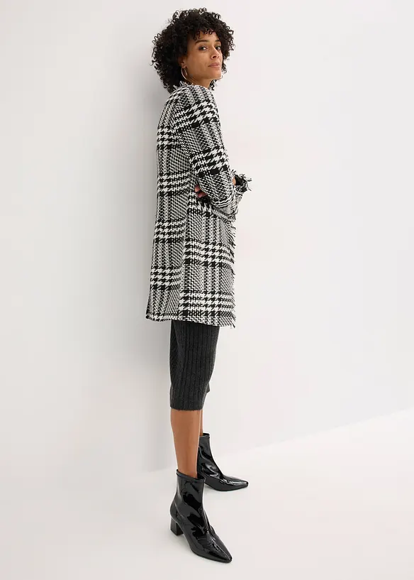 Blazer long en maille bouclette, bonprix