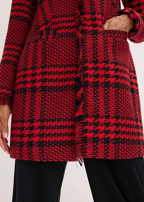 Blazer long en maille bouclette, bonprix