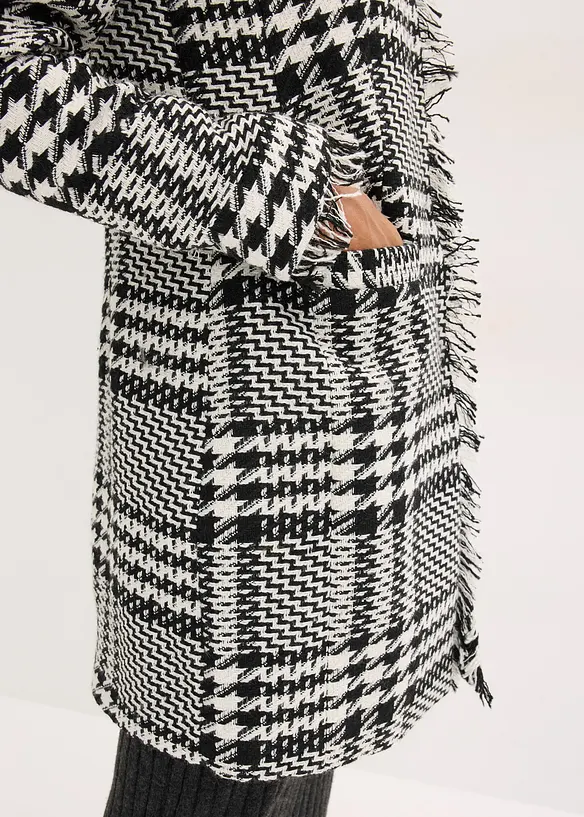 Blazer long en maille bouclette, bonprix