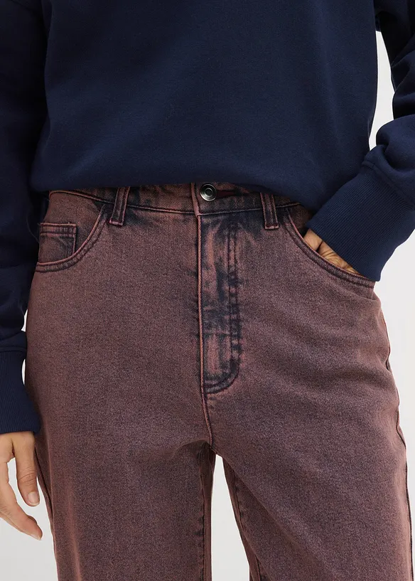 Pantalon twill délavé, bonprix