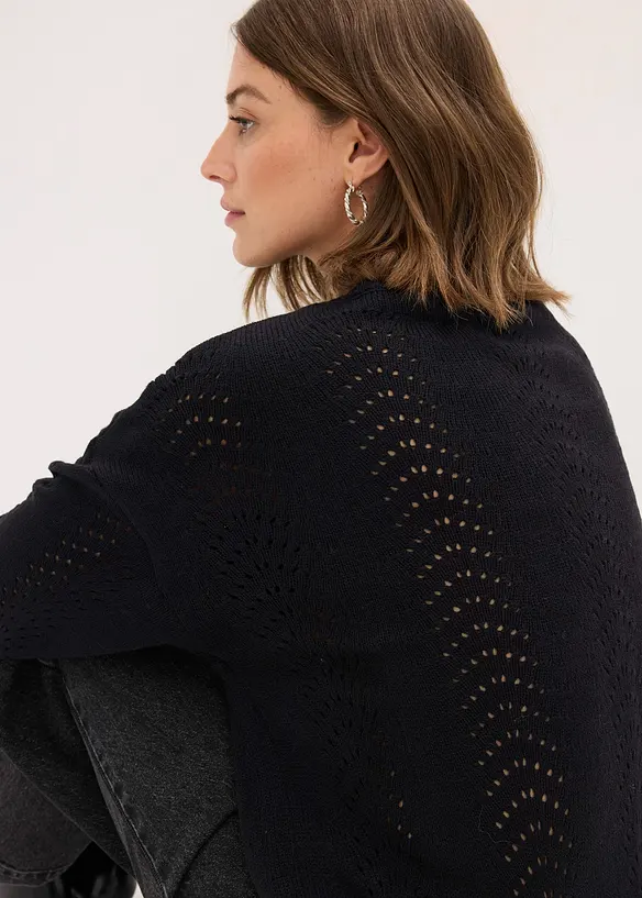 Pull en maille ajourée, bonprix