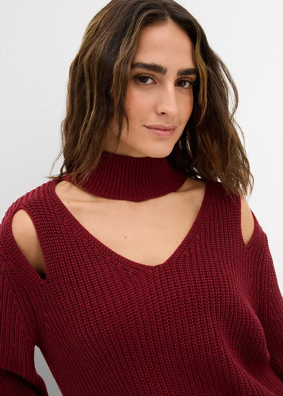 Pull en grosse maille avec découpes, bonprix