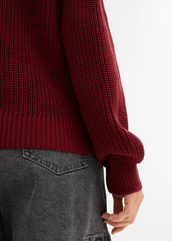 Pull en grosse maille avec découpes, bonprix