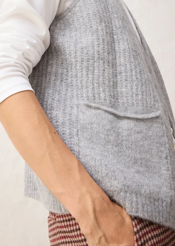 Gilet sans manches en grosse maille, bonprix