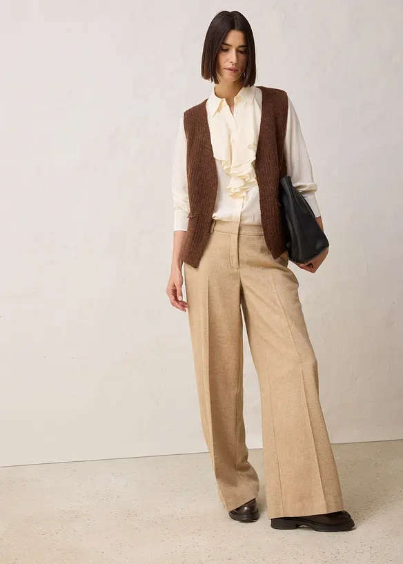 Gilet sans manches en grosse maille, bonprix