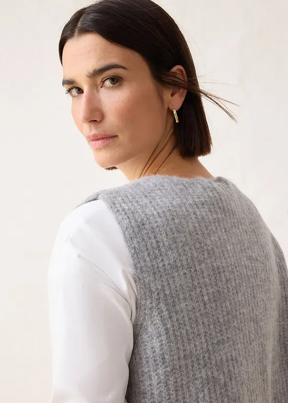 Gilet sans manches en grosse maille, bonprix