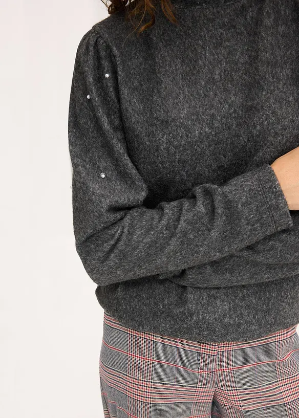 T-shirt manches longues en polaire fluide, bonprix