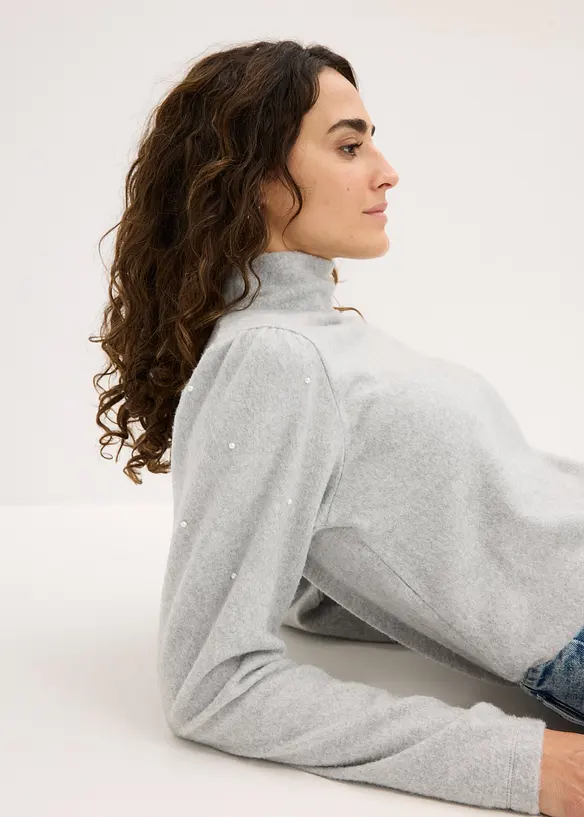 T-shirt manches longues en polaire fluide, bonprix