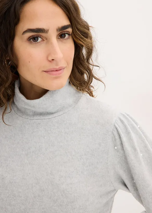 T-shirt manches longues en polaire fluide, bonprix