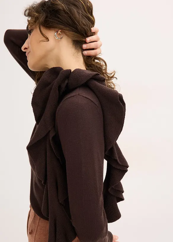 Pull fluide en fine maille de viscose mélangée, bonprix