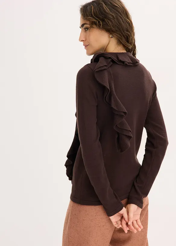 Pull fluide en fine maille de viscose mélangée, bonprix