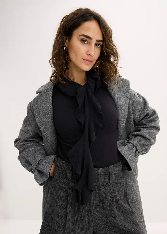 Pull fluide en fine maille de viscose mélangée, bonprix
