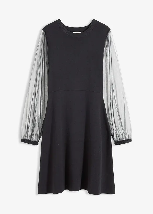 Robe fluide en maille, bonprix