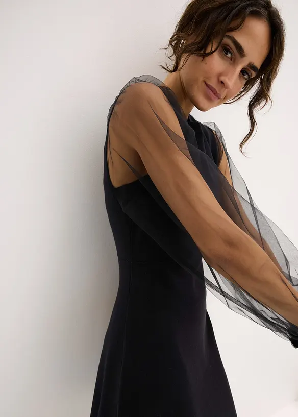 Robe fluide en maille, bonprix