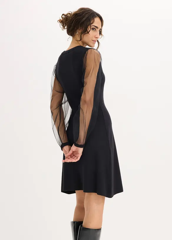 Robe fluide en maille, bonprix