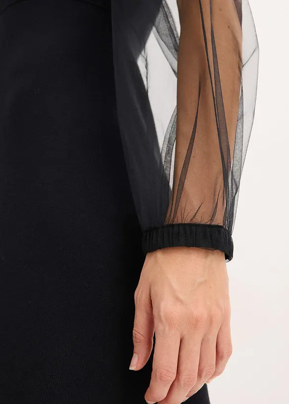 Robe fluide en maille, bonprix