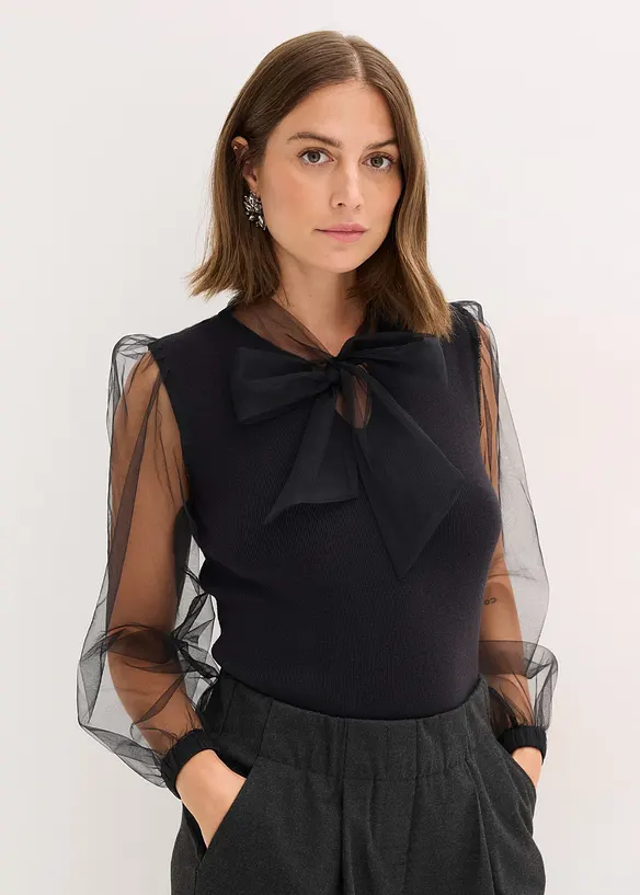 Pull fluide en viscose majoritaire, bonprix