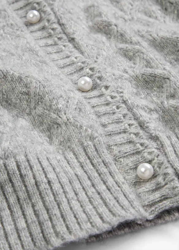 Gilet en maille ajourée, bonprix